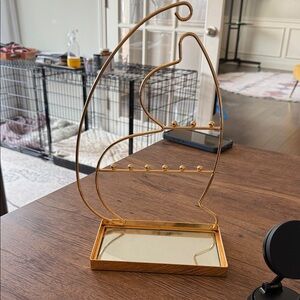 Gold Jewelry Holder Stand